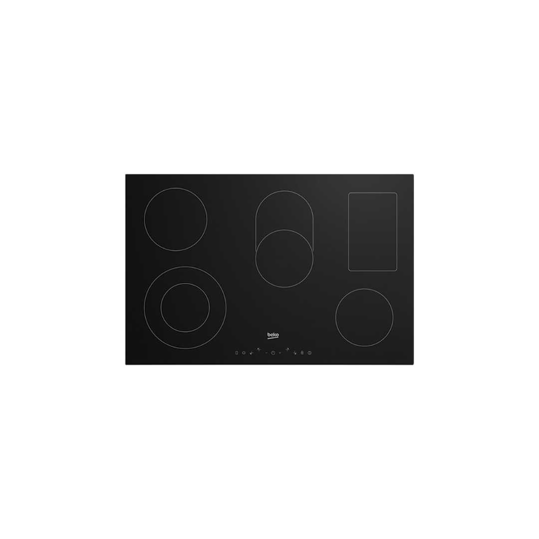 Beko Ceramic Hob – Black 5 Zone 77 cm