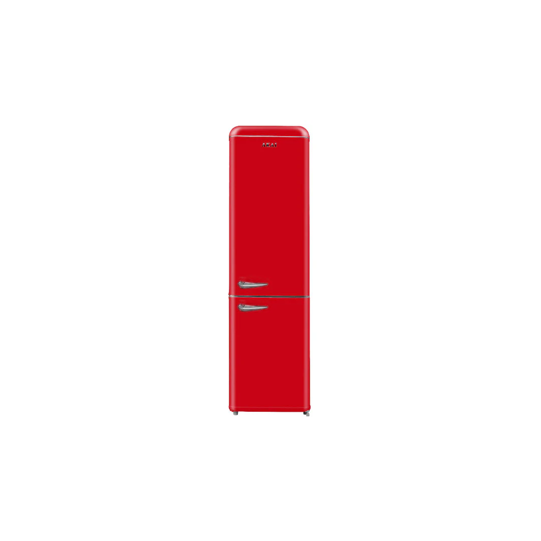 Retro Fridge-Freezer - Red 186L  Akai