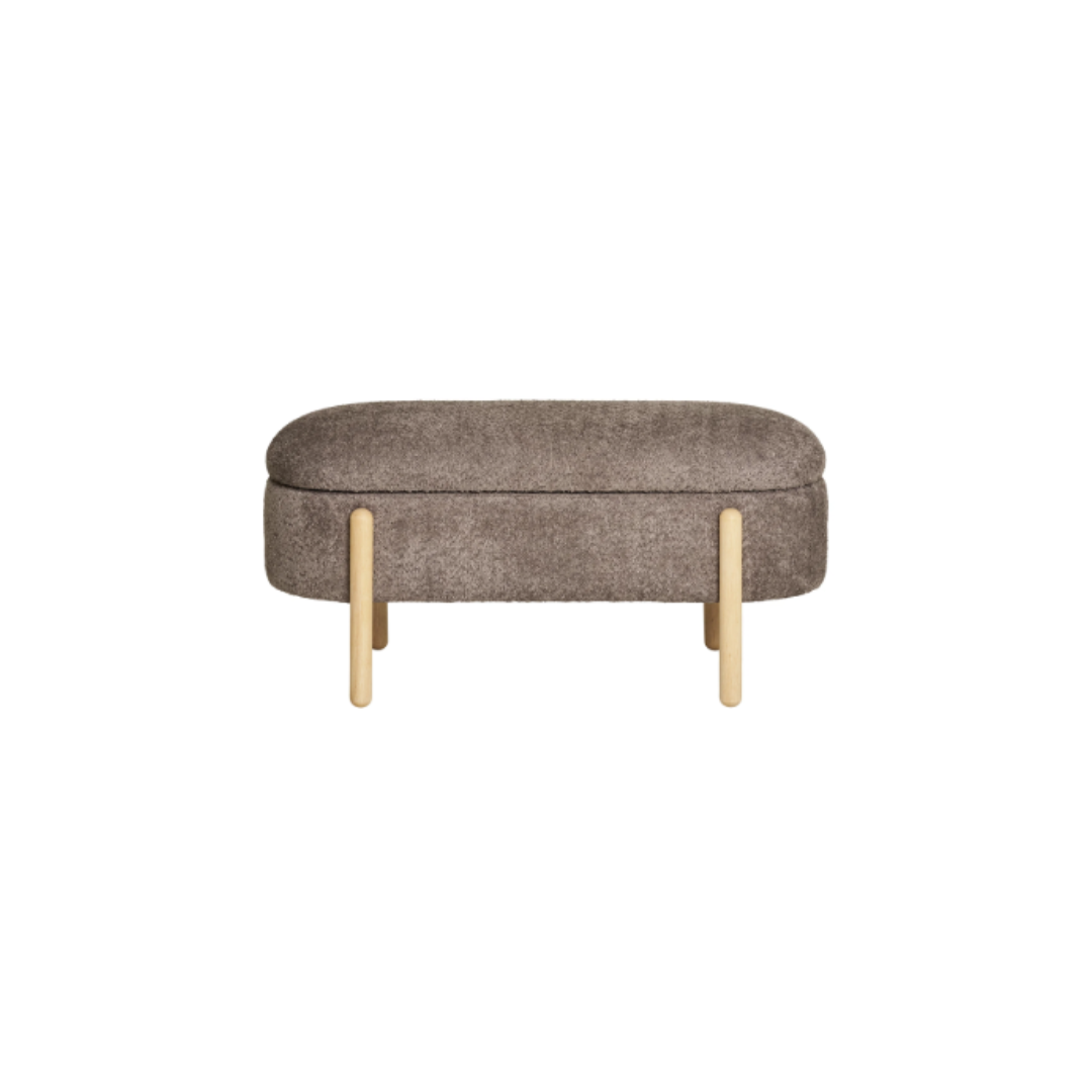 Storage Bench Branca – Brown & Natural
