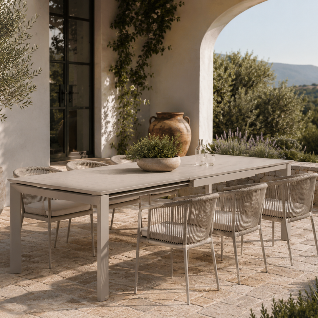 Extendable Table 200-300x110x76cm - Taupe