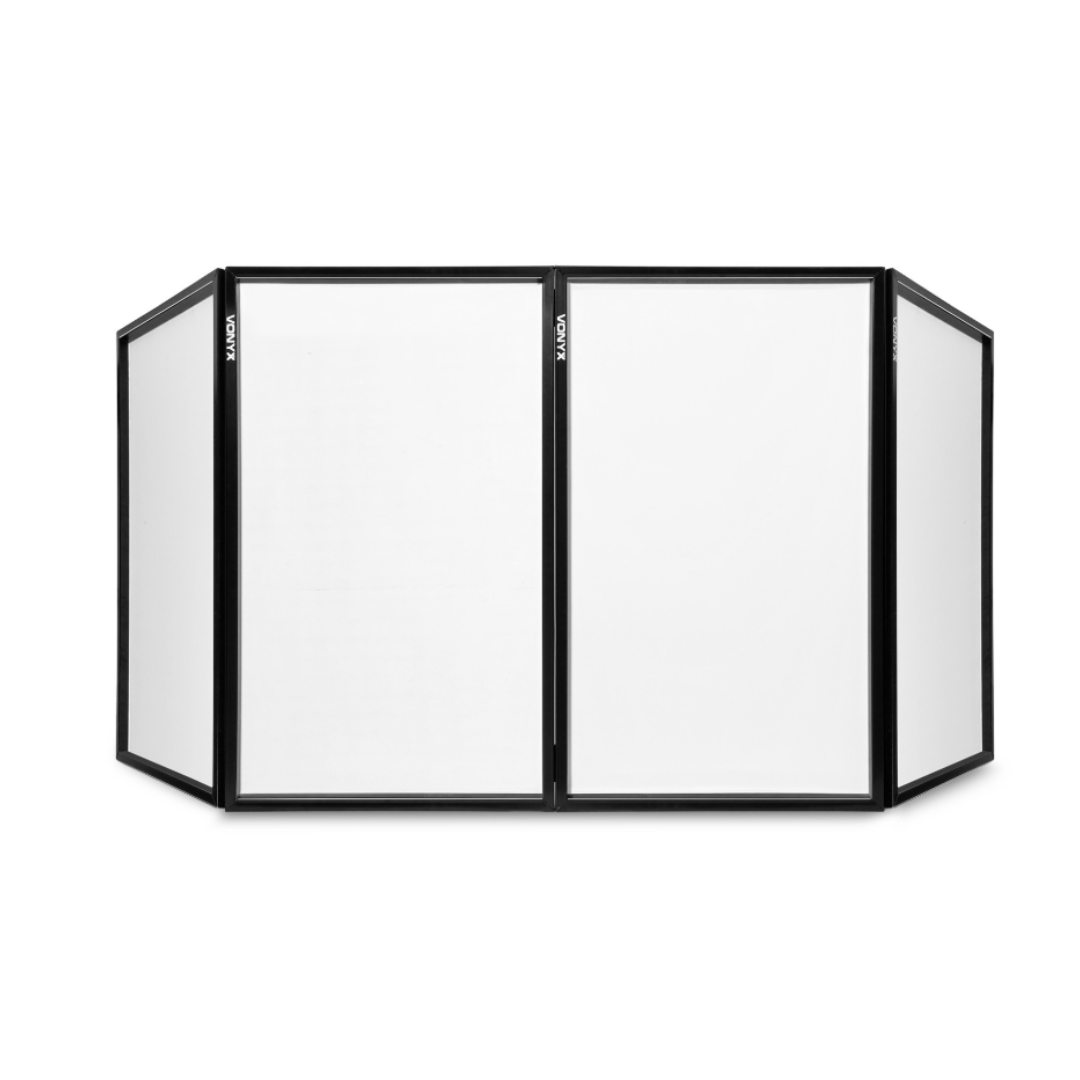 Foldable DJ screen 120 x 70 cm 4 Panels– White