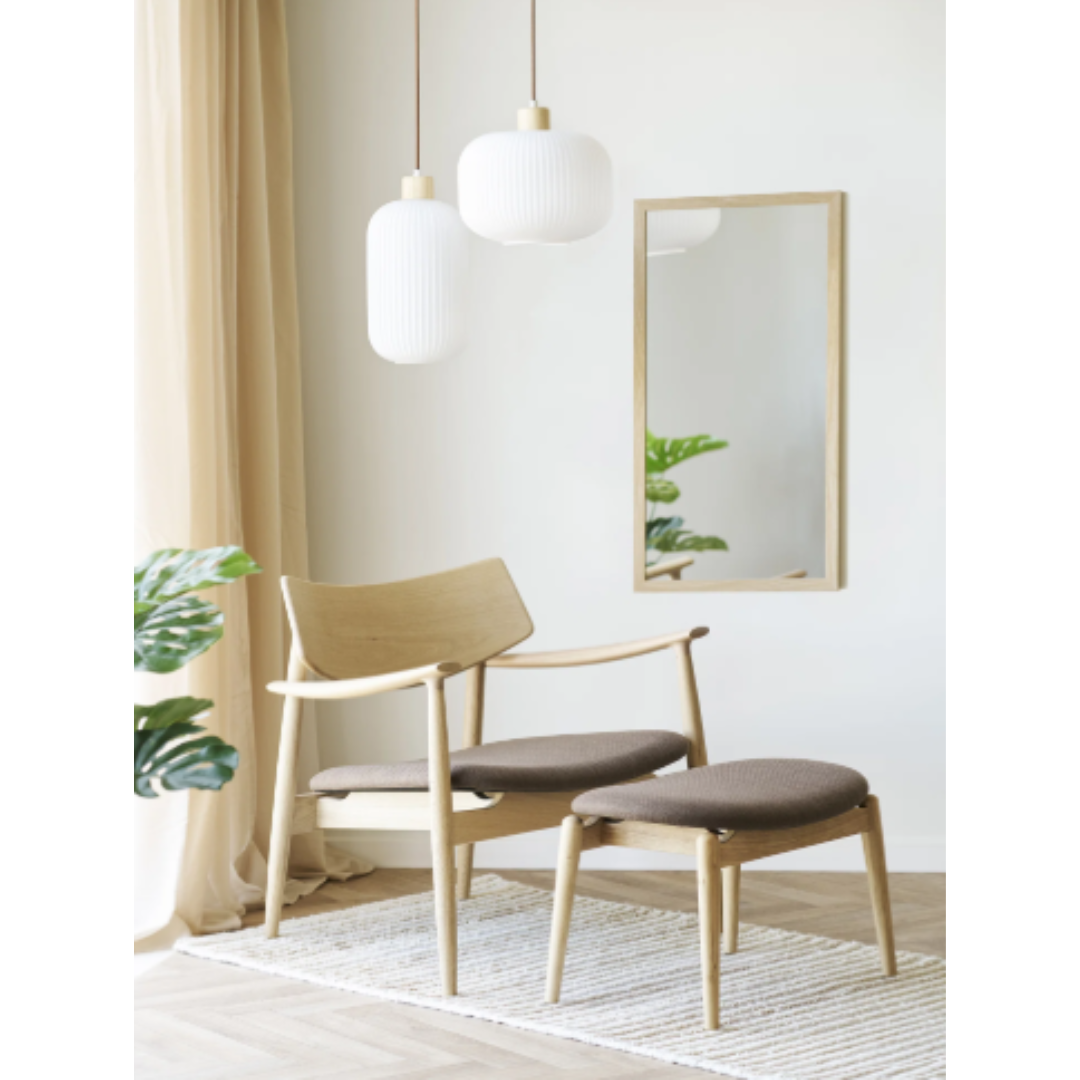 Lounge Chair Olvera – Oak & Natural Brown