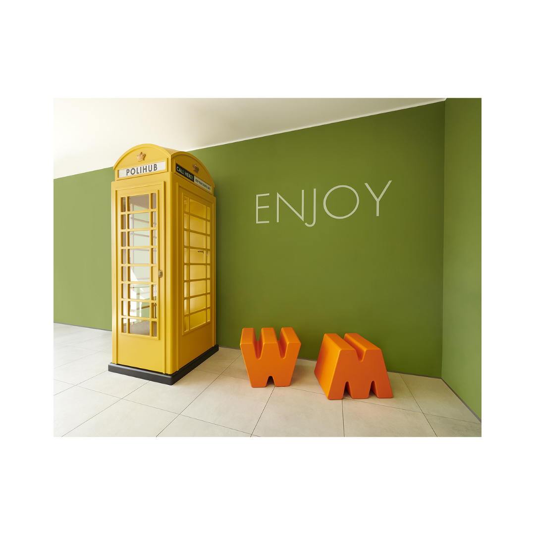 Double U Stool – Pumpkin Orange