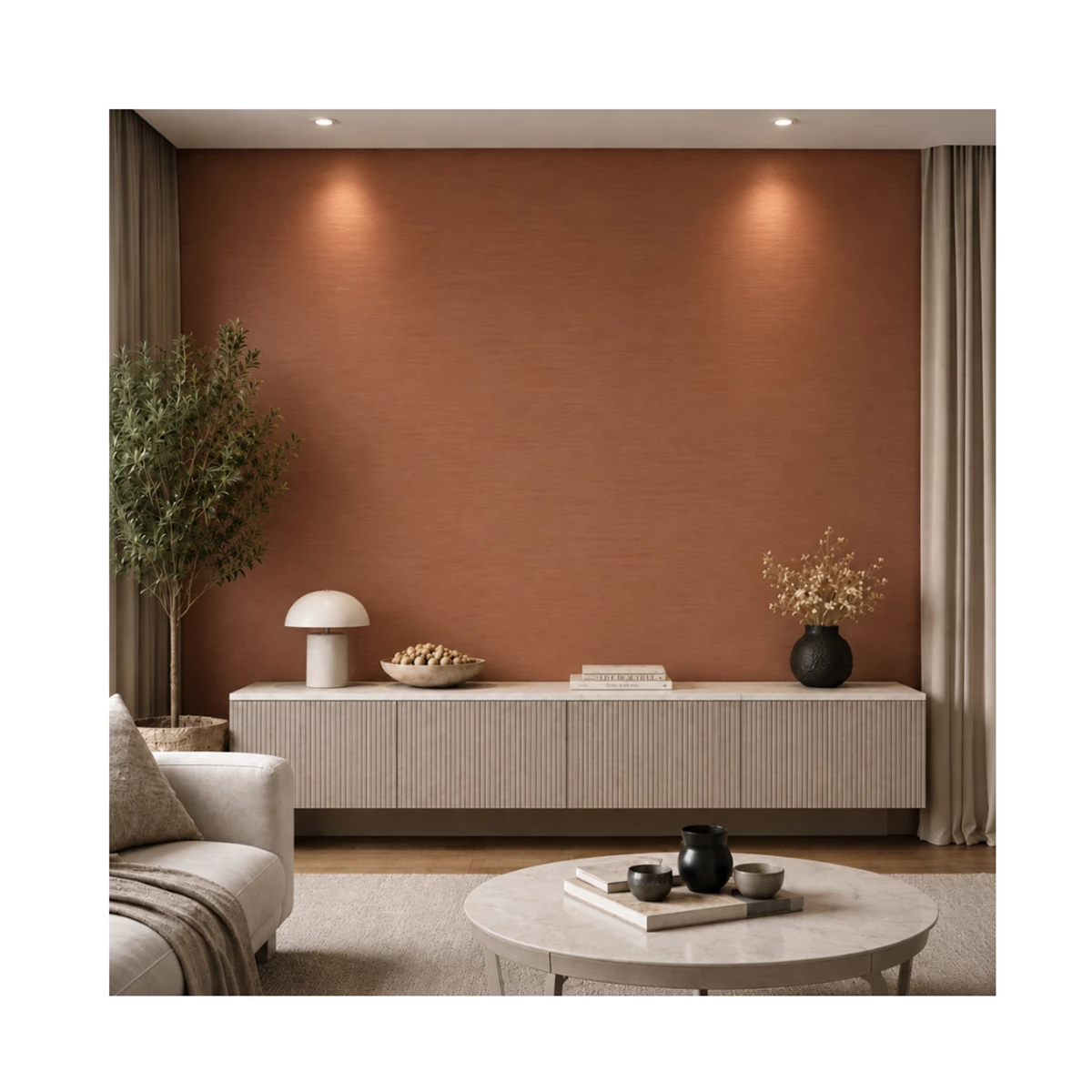 Decorative PVC - Metal-Effect Copper | VALÀ - Home & Contract