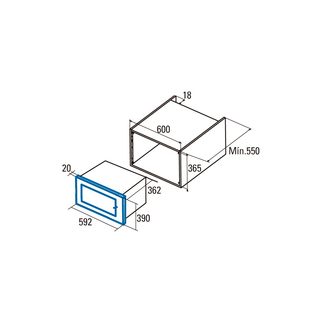 Built-in Microwave  25L CATA