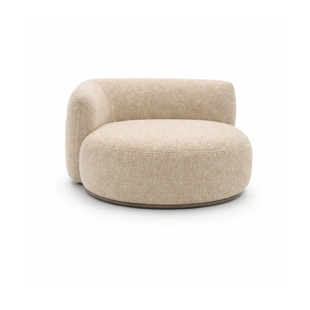 Modular Corner Sofa – Left, Warm Light Beige