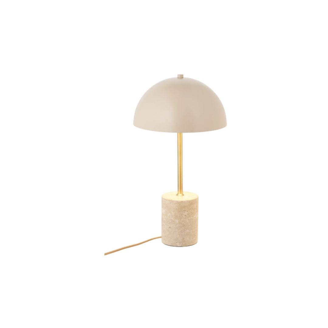 Table Lamp – Beige Marble & Metal Sheffield