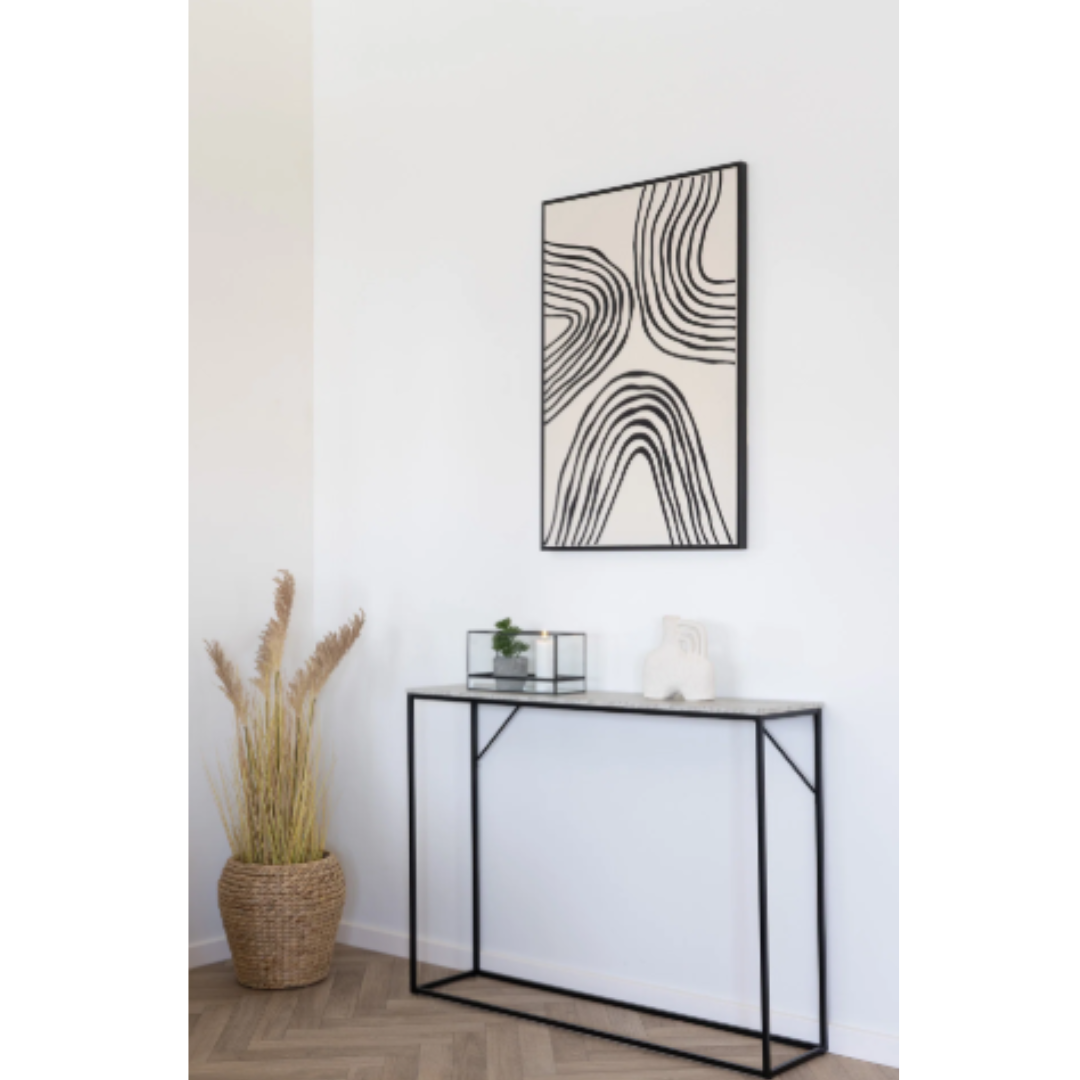 Console Table Vita– Black & Natural
