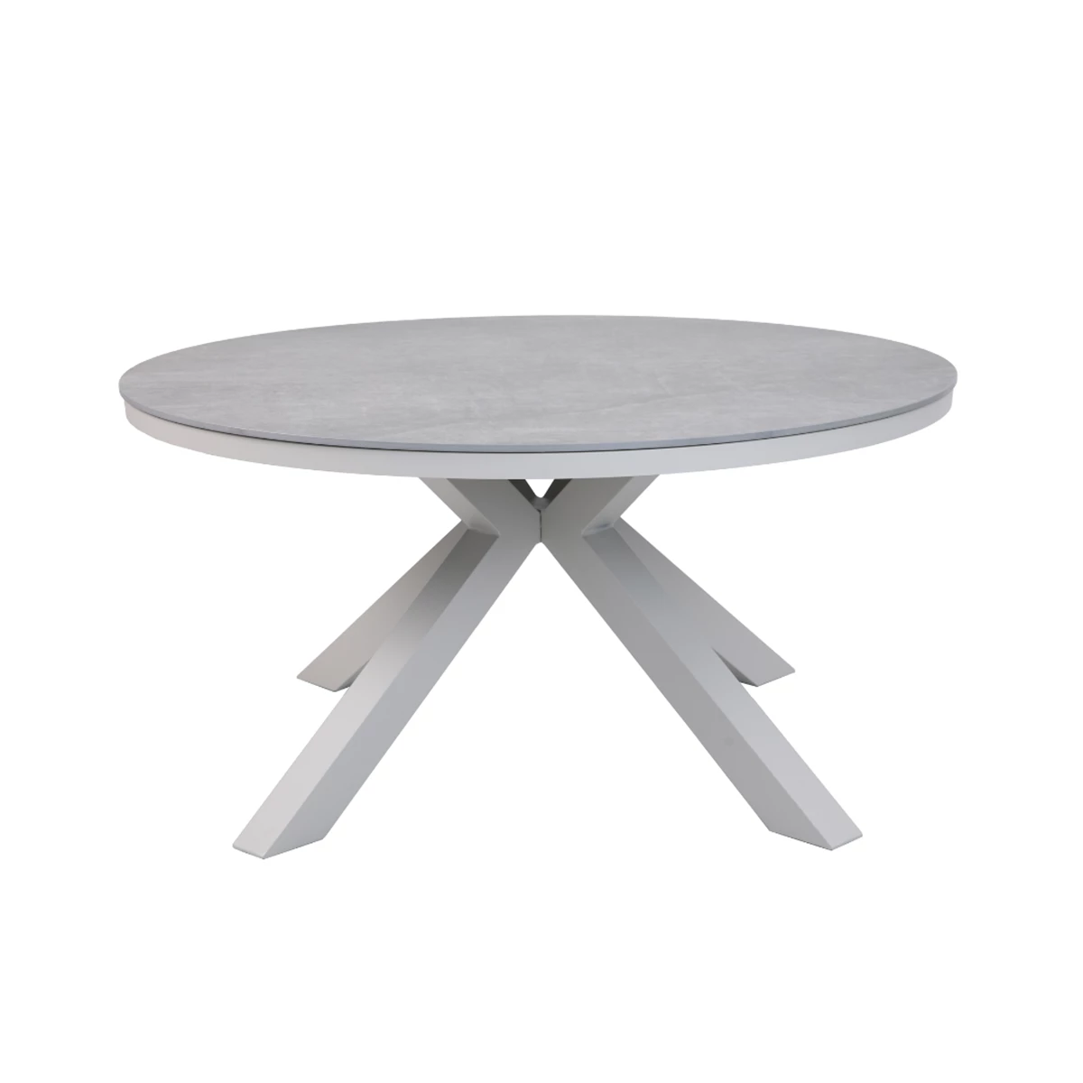 Dining Table Round in Aluminum  150x73 cm image 1