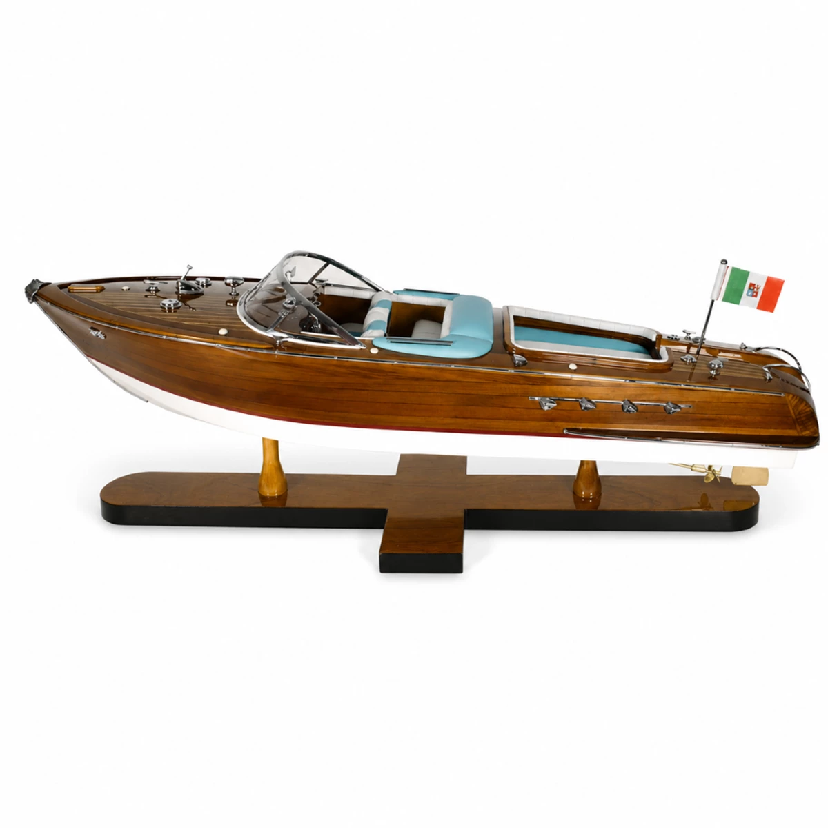 Vintage Luxury Speedboat Model image 1