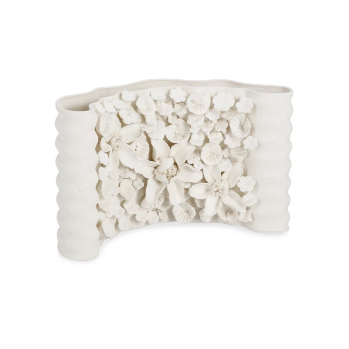 Ceramic Vase W27 x D12 x H18.4 cm - White image 1