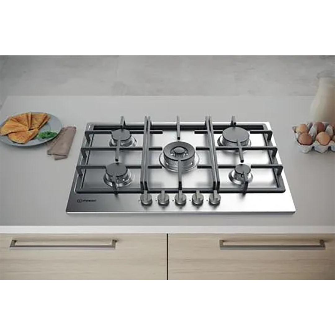 Indesit Gas Hob – Inox 5 Burners