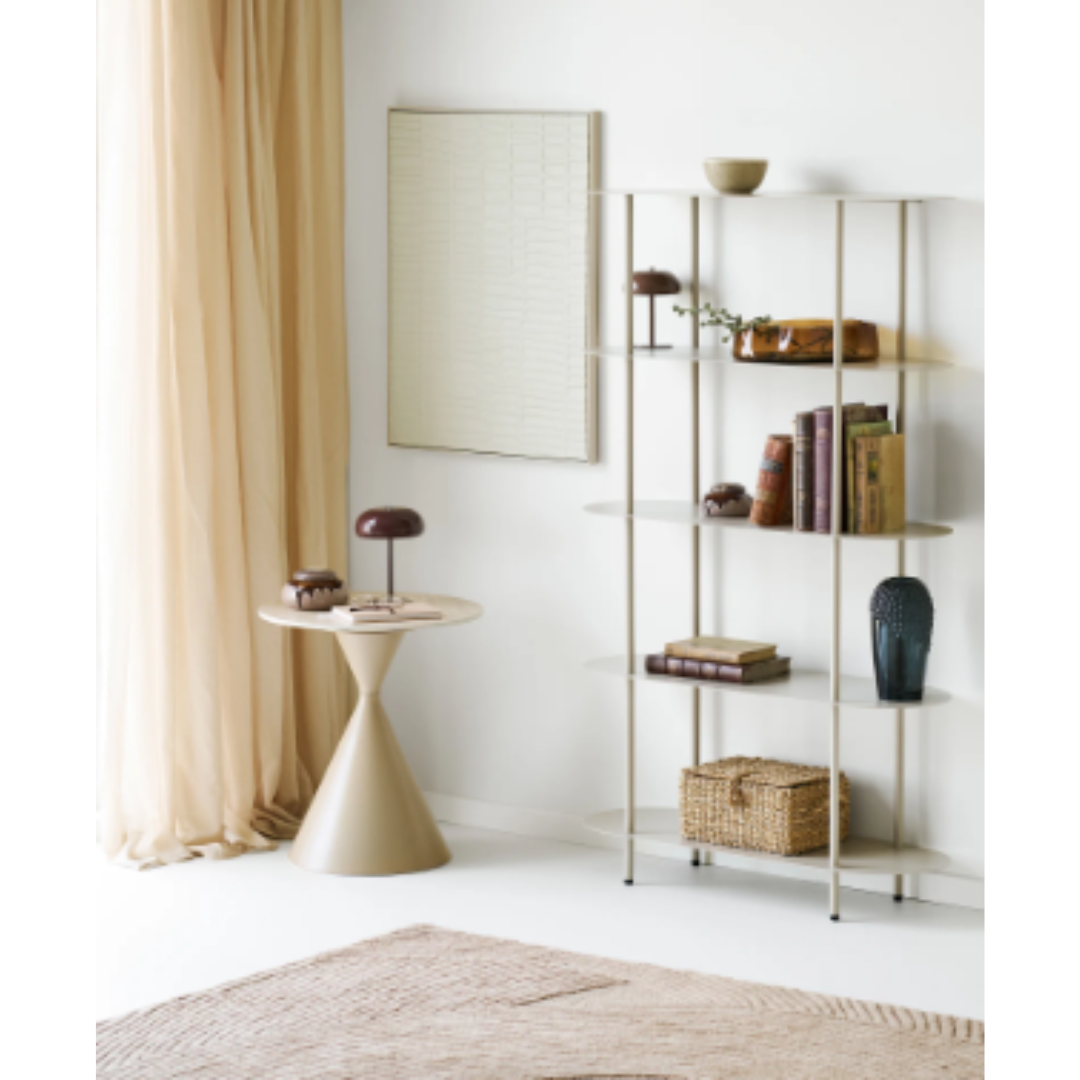 Side Table Annecy– Travertine & Sand