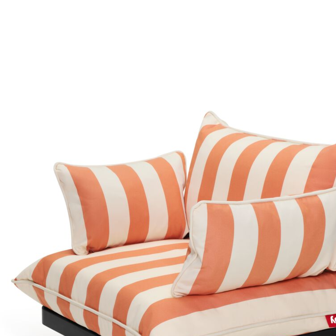 Paletti Armrest Set Stripe x2 – Orange & Creme