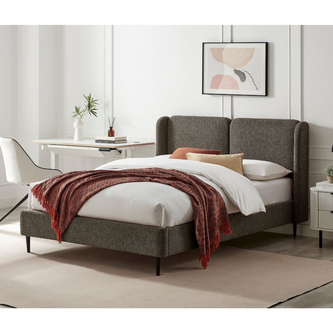 Upholstery Bed 160x200cm - Brown