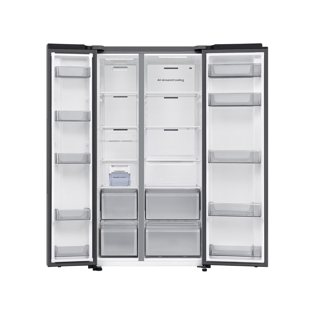Fridge Freezer -Grey 659L  American Style Samsung SpaceMax