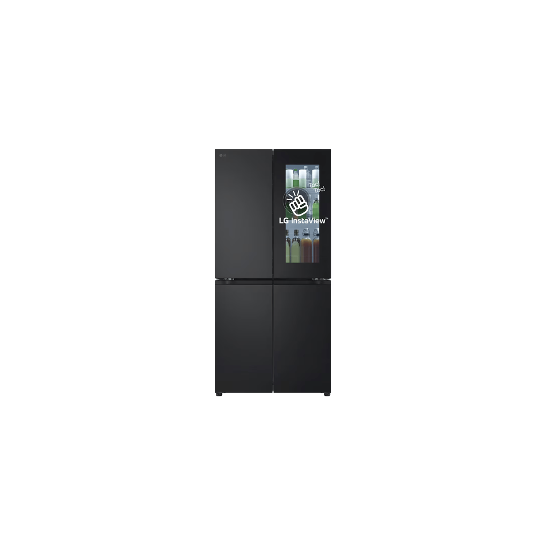 Fridge-Freezer - Black 321L LG Slim French Style InstaView