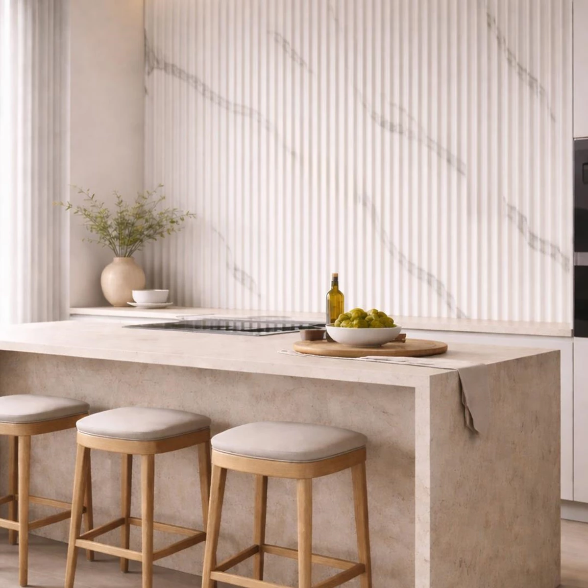Decorative WPC - Fluted Six-Round Profile SF122 | VALÀ - Home & Contract