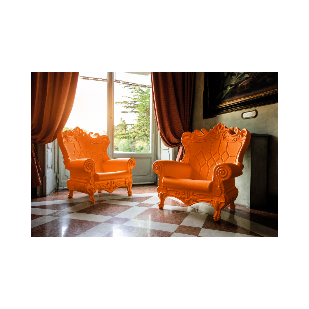 Queen Of Love Armchair – Pumpkin Orange