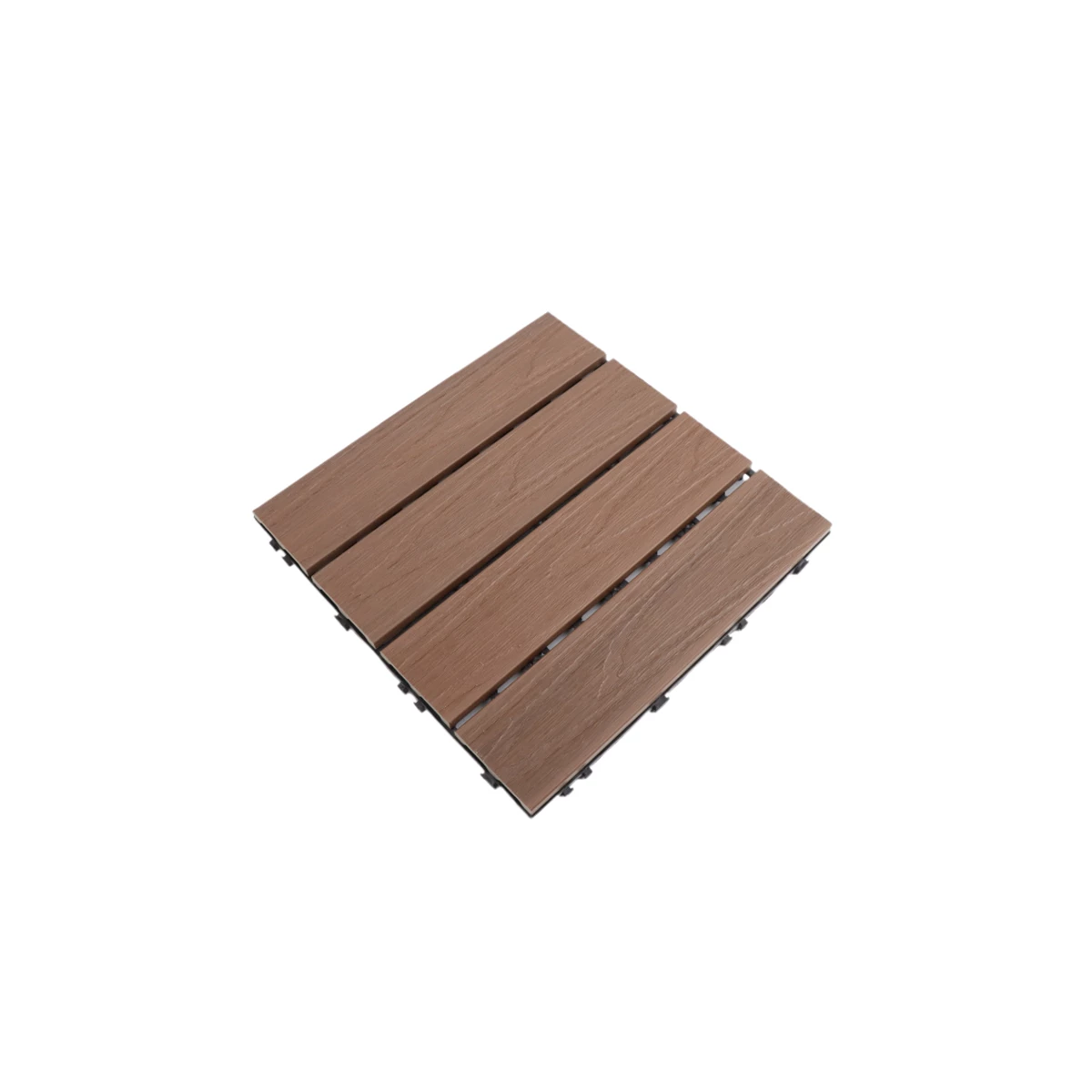 Outdoor WPC Tiles 30x30x2.1 cm – Rosewood image 1