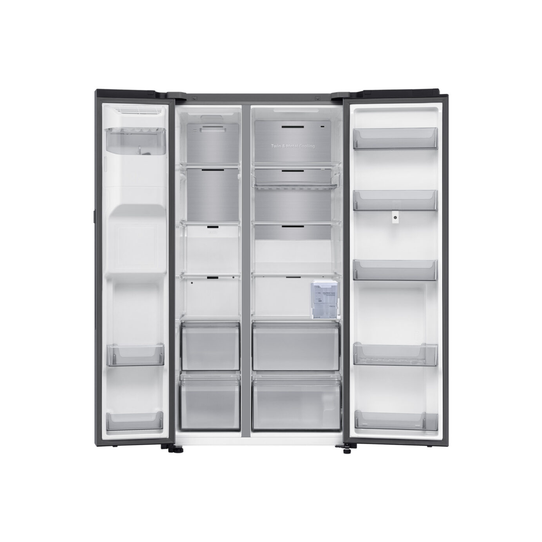 Fridge Freezer - Black 614L American Style Family Hub Samsung
