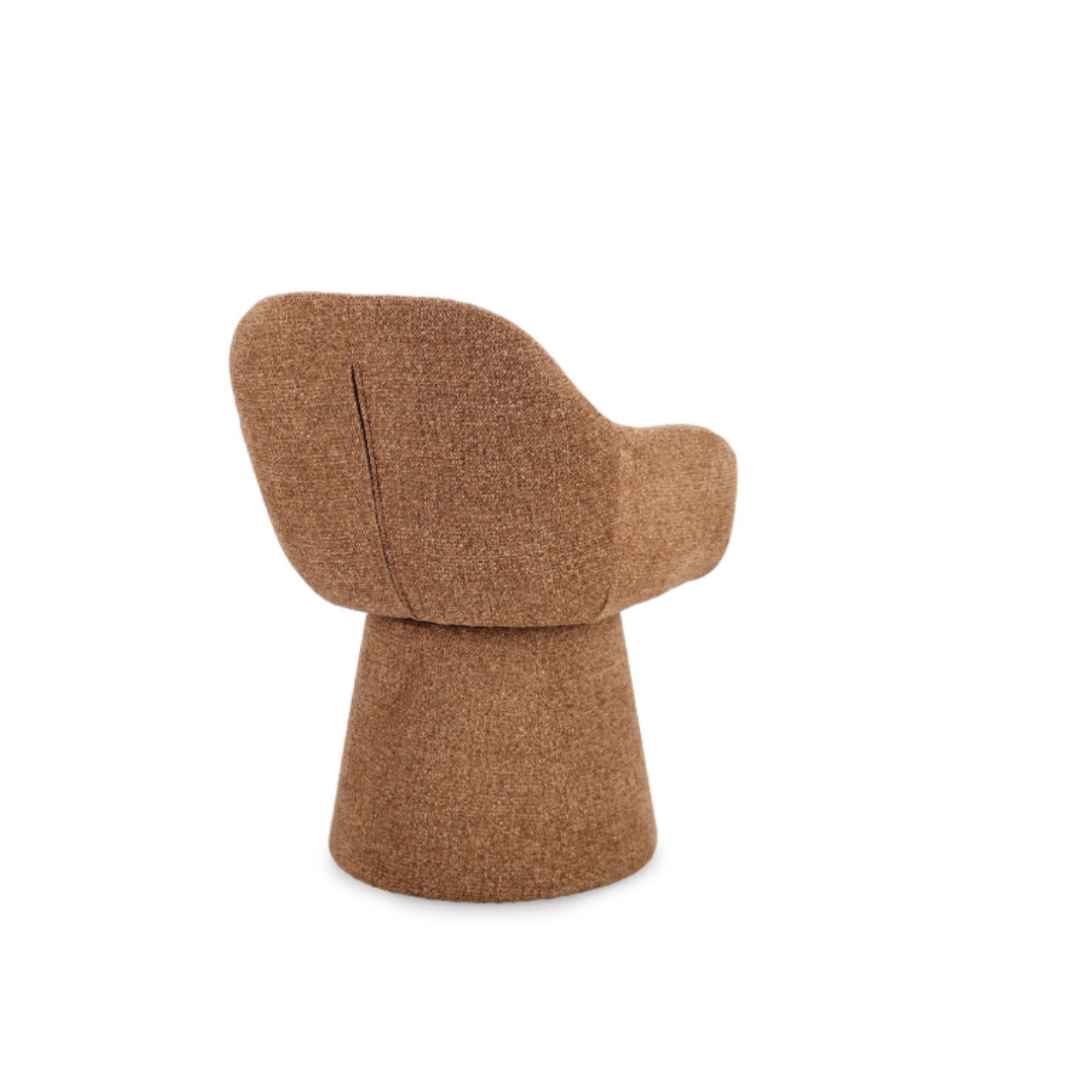 Swivel Armchair – Terracotta