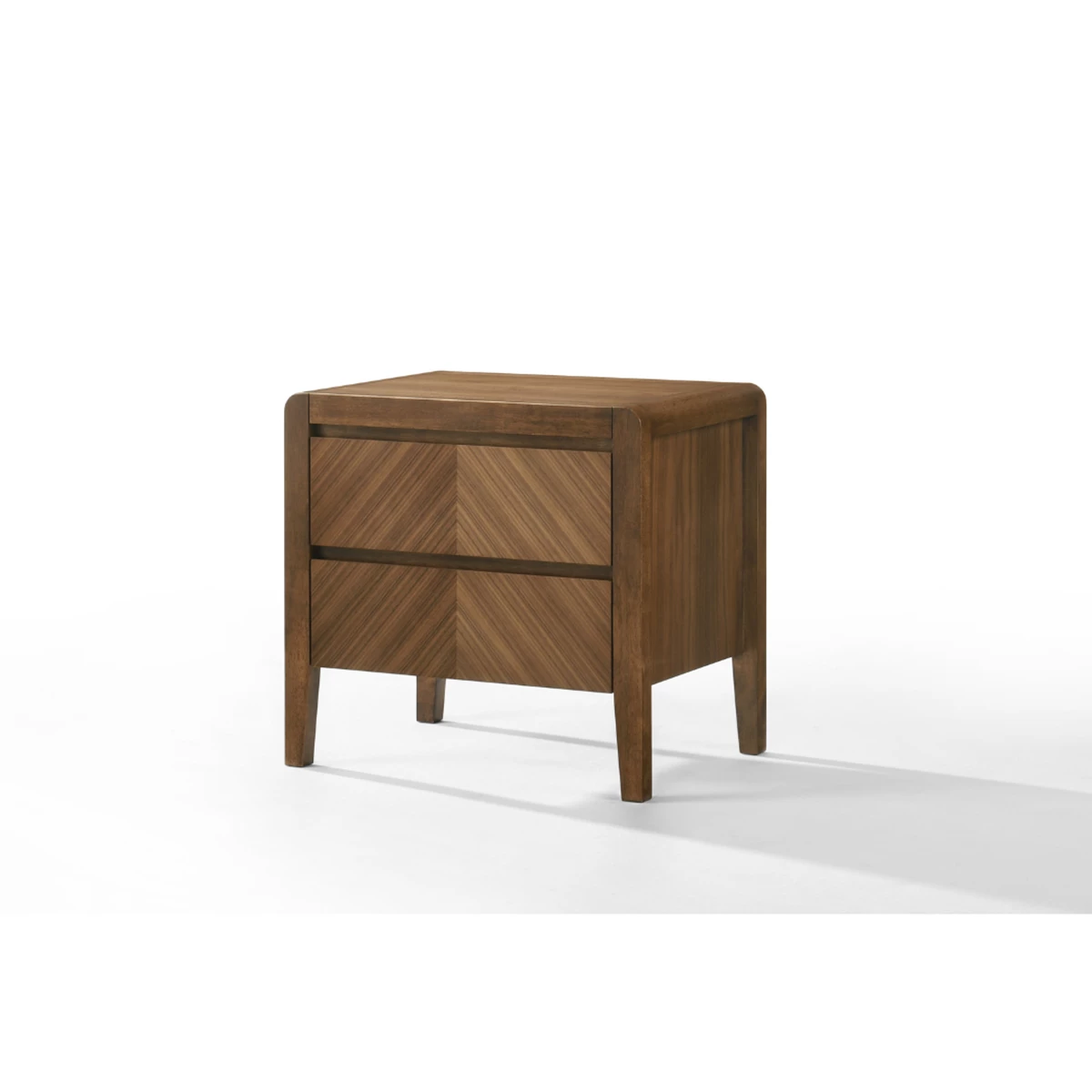 Natural Walnut Bed Side image 1