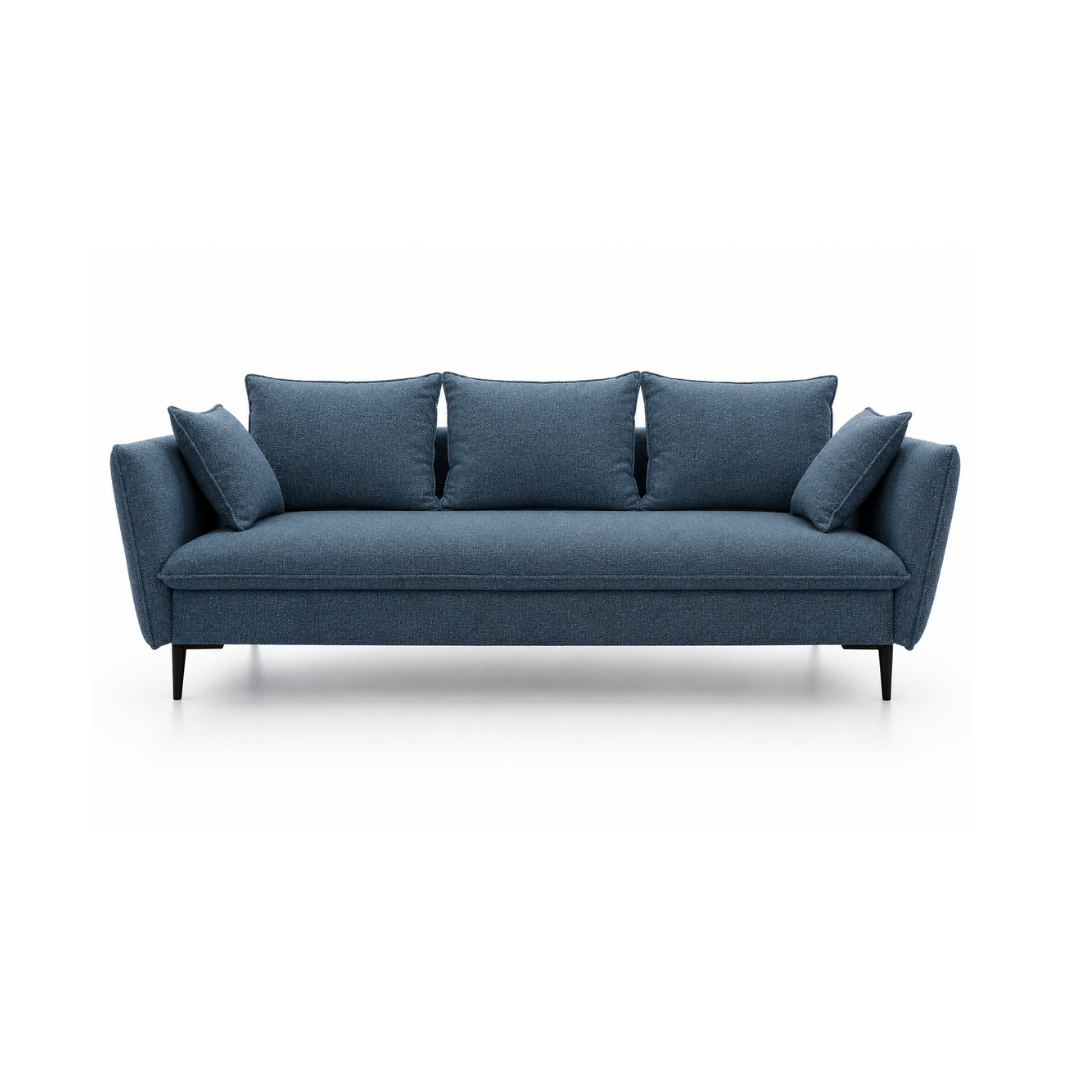 Vogue Sofa Bed with Sleeper & Storage – Grey