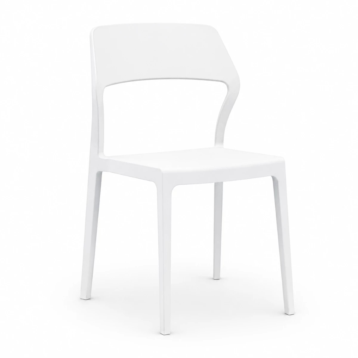 Modern Plastic Chair – White image 1
